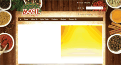 Desktop Screenshot of mayilspices.com